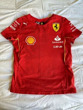 Scuderia Ferrari F1 Kids Team T-shirt, size small